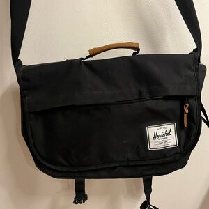 Herschel Supply Company Black Messenger Bag